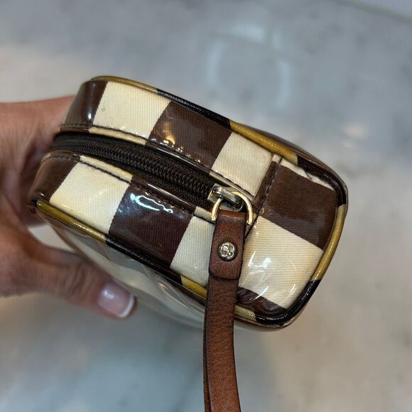 Kate Spade Striped Travel Cosmetic Case Pouch Clutch - Picture 8 of 16